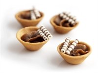 Mini date tarts are offered in different flavours some of th