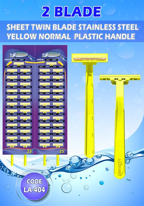 2 blade-sheet twin blade stainless steel