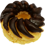 Choco  French  Crueller donut  pastry