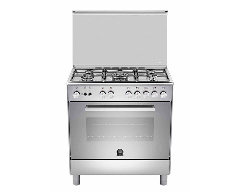 La Germania Cooker 5 Gas Burners 50x80 Stainless with Grill