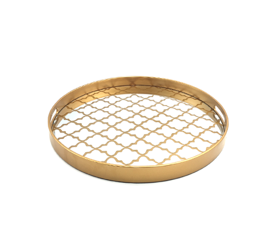 Round Tray 89 303 Dark Gold