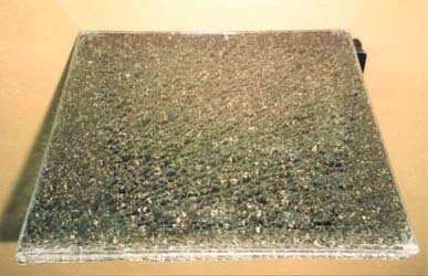 Tempered Laminated Steel ball drop Tested Sample