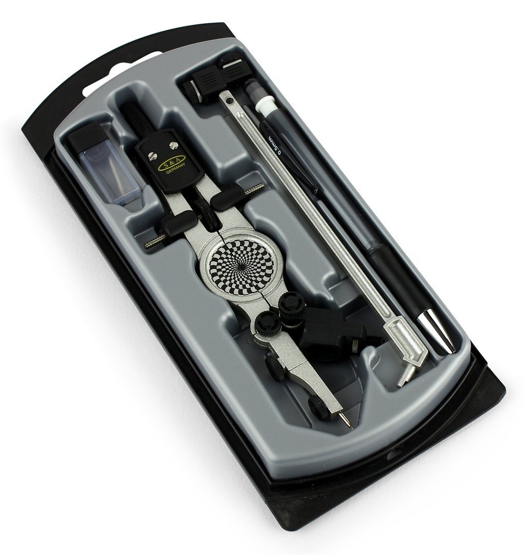 FAST ACTION PRECISION COMPASS W/ MECHANICAL PENCIL