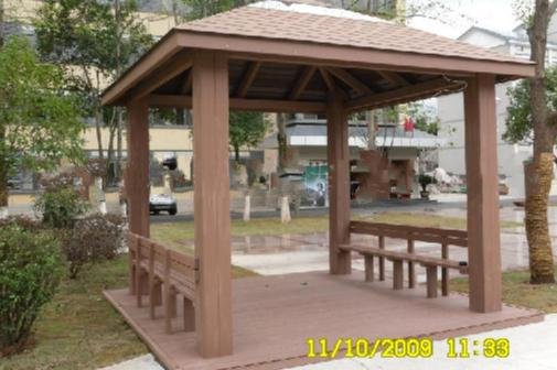 Garden seats and umbrellas